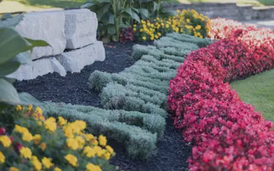 Amherstburg garden in King's Navy Yard Park facing the Detroit River